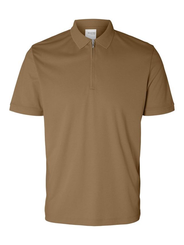 SLHFAVE ZIP SS POLO B