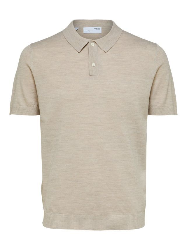 SLHTOWN SS KNIT POLO B