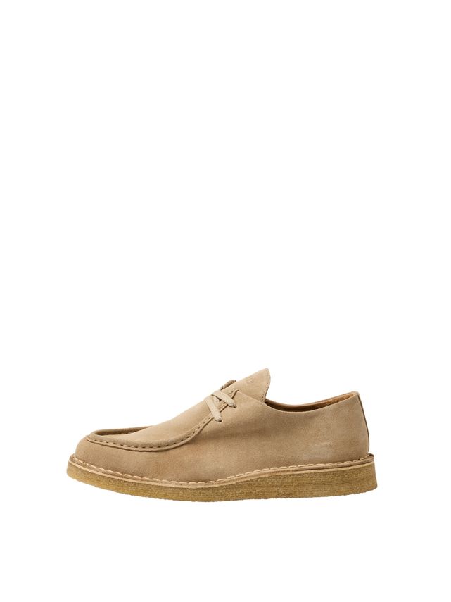 Slhchristian Suede Wedge Moc-Toe Sh - Selected
