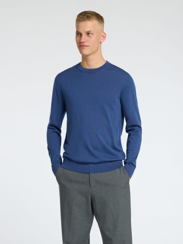 SLHTRAY LS KNIT MERINO CREW NECK NO