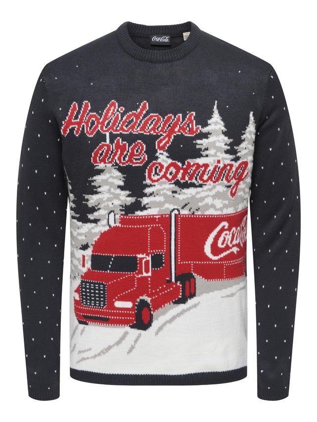 ONSXMAS REG 5 COLA CREW KNIT