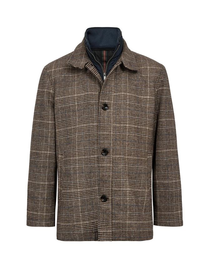 Mens wool jacket regular fit